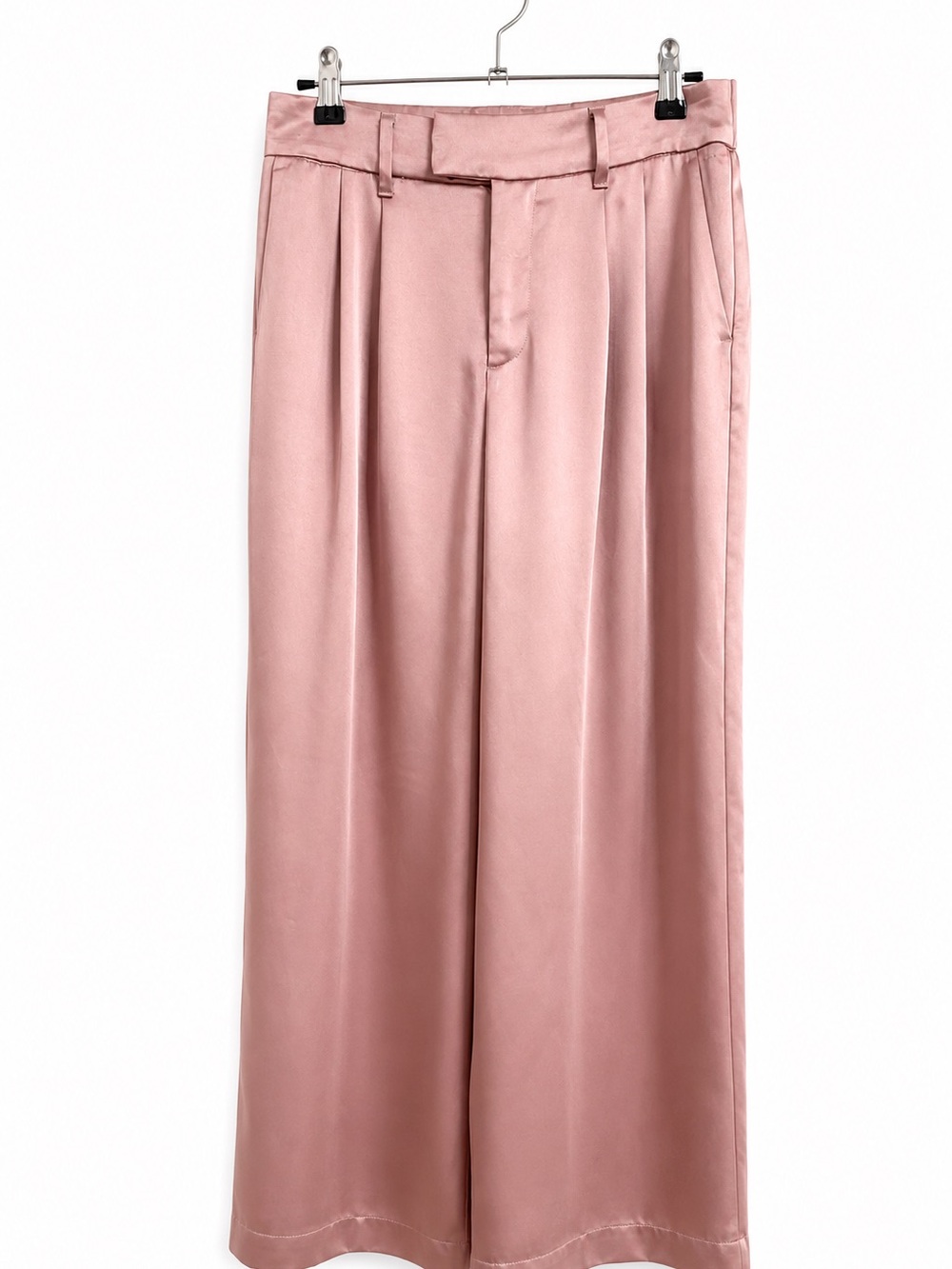 a new day Rose Satin Pleated Trousers